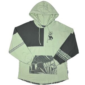 Disney Spirit Jersey Wayfinder Maui Moana Hoodie Sweatshirt L Green Pullover
